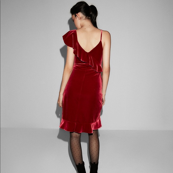 Express | Red Velvet Dress NWT - Picture 2 of 5